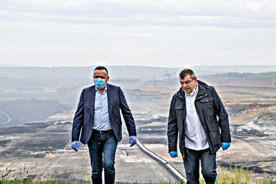  Антић са рударима на Међународни празник рада 