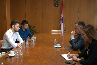  Ministar rudarstva i energetike Aleksandar Antić sastao se sa delegacijom studenata Elektrotehničkog fakulteta u Beogradu