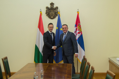  Састанак министра рударства и енергетике Александра Антића са министром спољних послова и трговине Мађарске Петeром Сијартом 