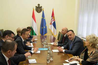  Састанак министра рударства и енергетике Александра Антића са министром спољних послова и трговине Мађарске Петeром Сијартом 