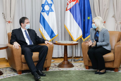 Mihajlovićeva sa ambasadorom Izraela o saradnji u energetici i gasnom sektoru 