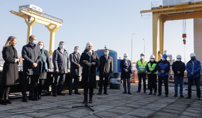 Михајловићева на Ђердапу: Дунав је наш енергетски, транспортни и водни коридор 
