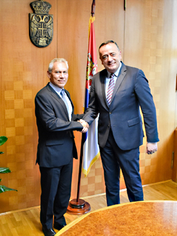 Министар Антић са новоименованим амбасадором Руске Федерације