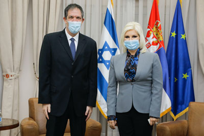 Михајловићева са амбасадором Израела о сарадњи у енергетици и гасном сектору 